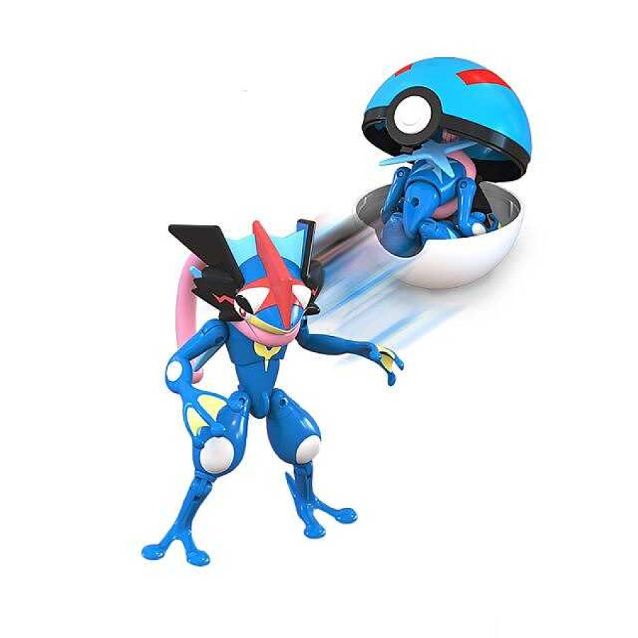 PKM Pokemon Spielzeug | Quajutsu Greninja Spielzeug Figur Mit Pokeball