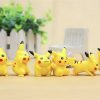 PKM Pokemon Figuren | 6 Pikachu Pvc Pokeball Figuren (Ca.4 Cm)