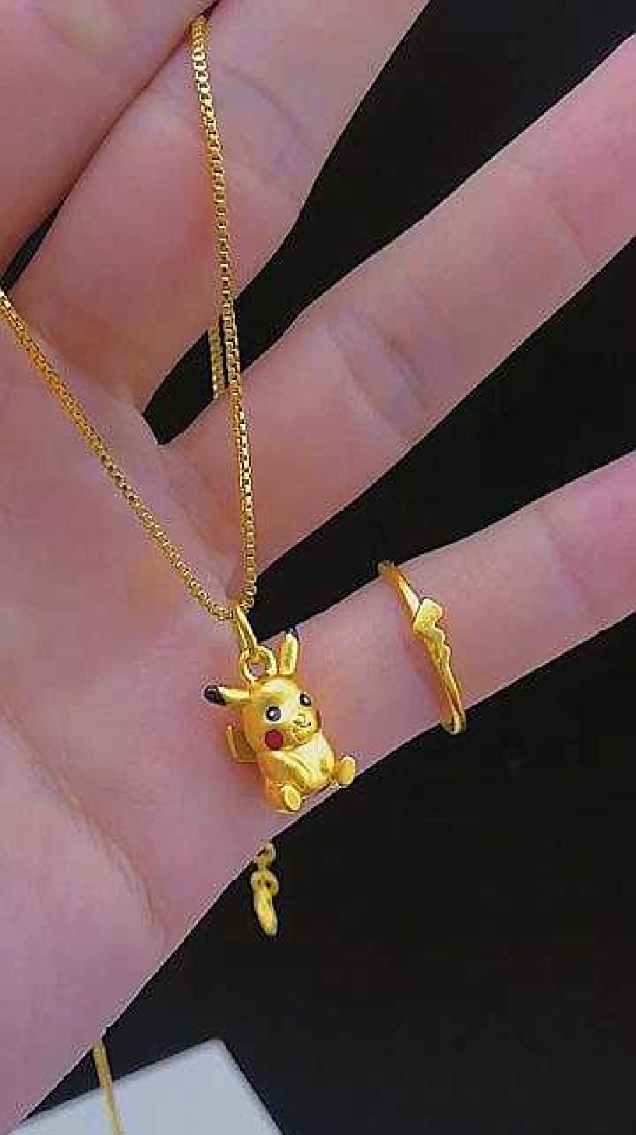 PKM Pokemon Schmuck | Suse Pokemon Pikachu Halsketten Oder Ringe