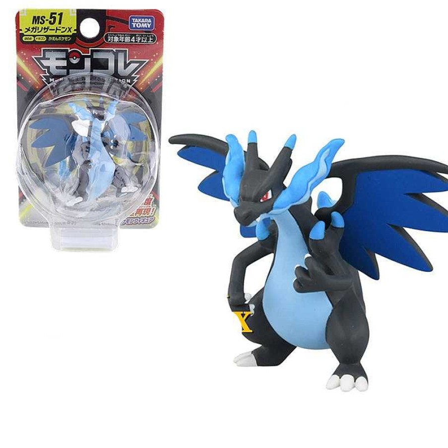 PKM Pokemon Figuren | Mega Glurak Charizard X - Pokemon Ex Figur