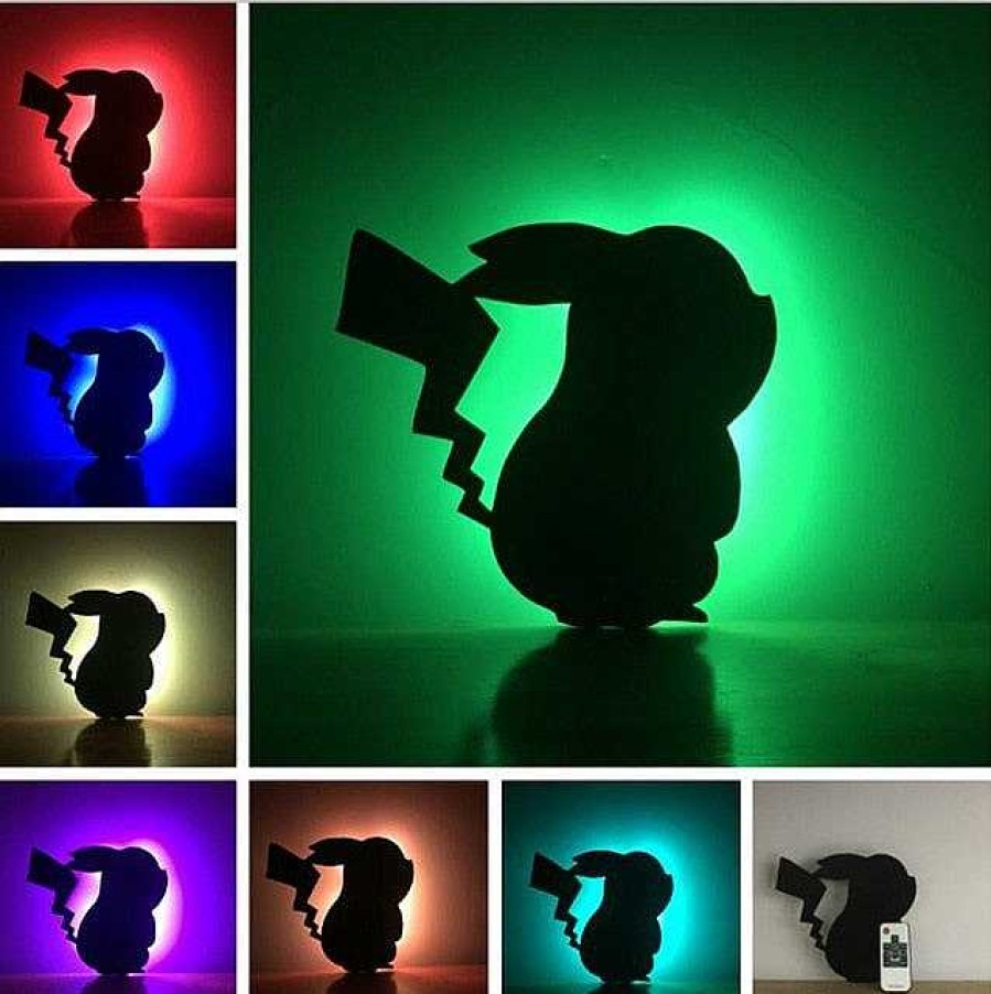 PKM Sonstiges Merchandise | Pokemon Pikachu Lampe - Schatten Wandlampe