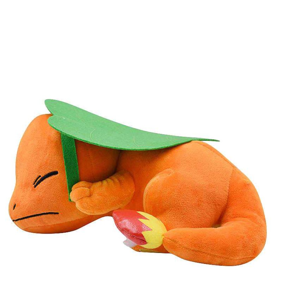 PKM Pokemon Kuscheltiere | Glumanda / Charmander Schlafender Plusch Pokemon (Ca. 27X12Cm)