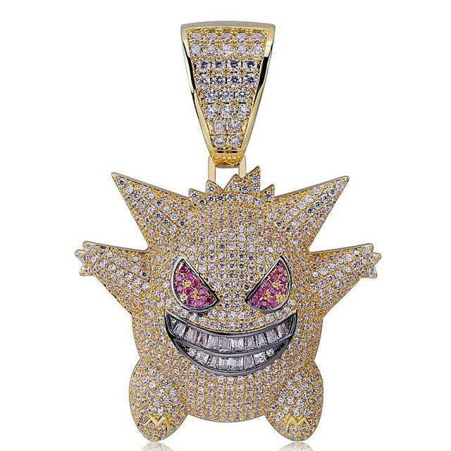 PKM Pokemon Schmuck | Gengar Pokemon Hip Hop Halskette