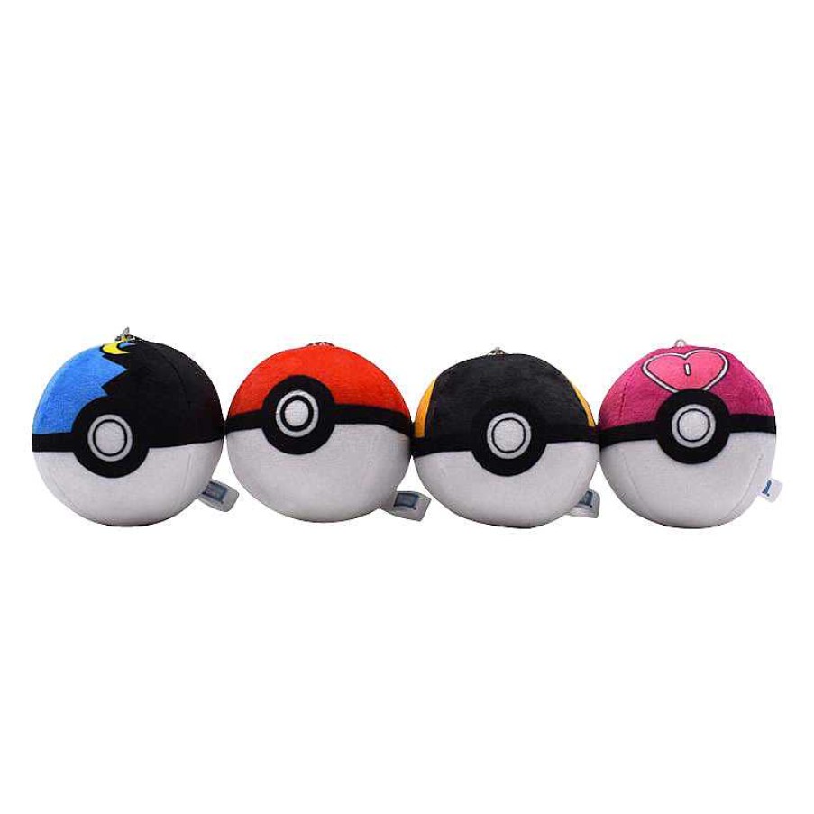 PKM Pokemon Kuscheltiere | 15 Stk. Pokemon Ball Plusch Keychain Masterball Kollektion