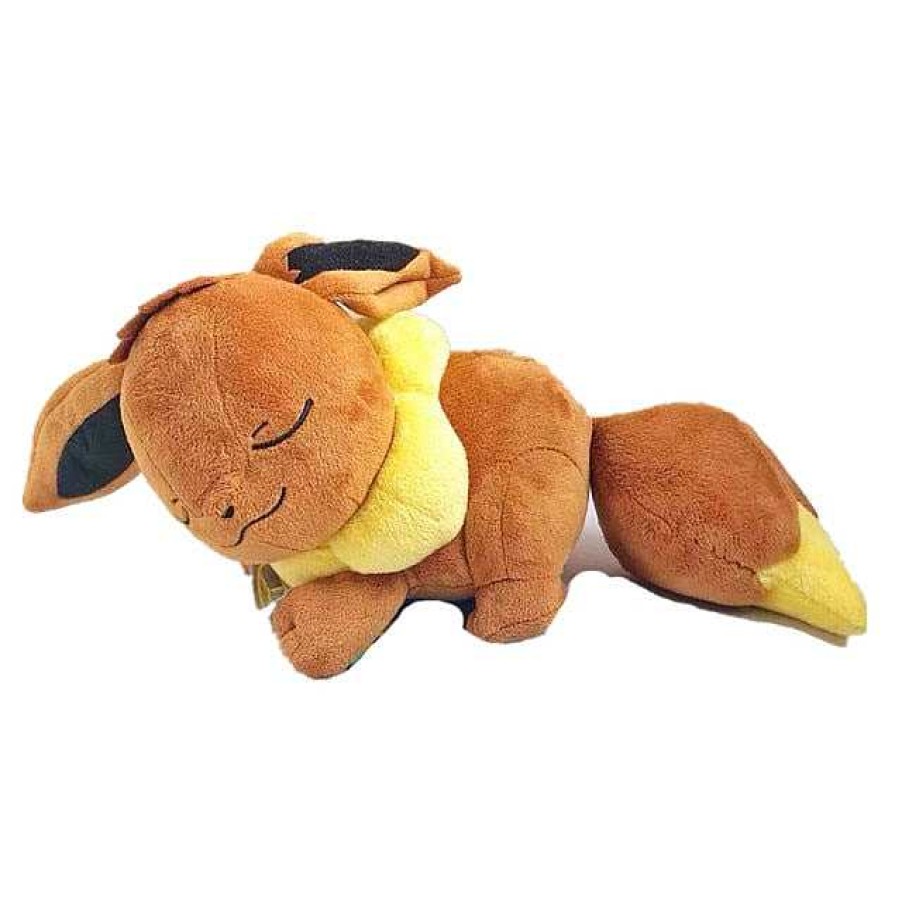 PKM Pokemon Kuscheltiere | Suser Schlafender Evoli Eevee Plusch Pokemon (Ca. 35Cm)