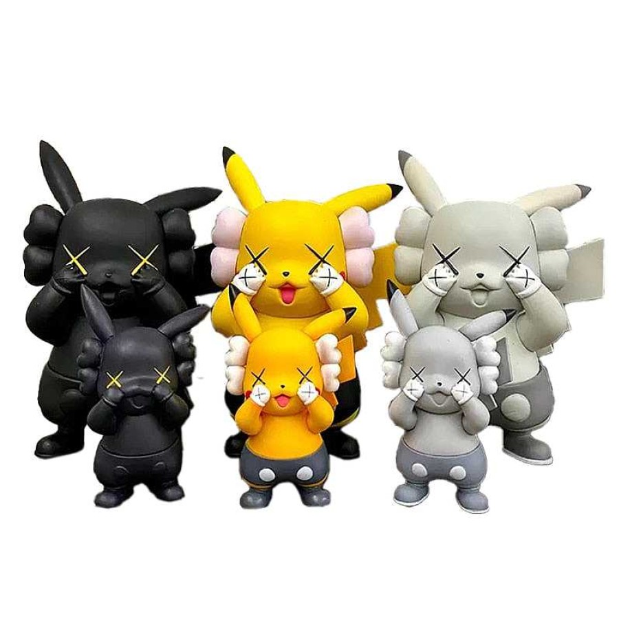 PKM Pokemon Figuren | Pikachu Anime Figuren In Verschiedenen Farben (10Cm Oder 18Cm)