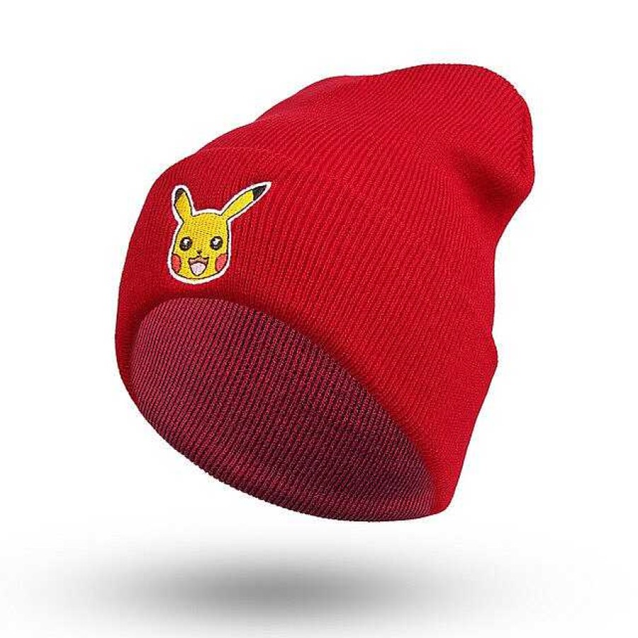 PKM Pokemon Mutzen & Caps | Pikachu Beanie Mutze - Verschiedene Farben - Uni