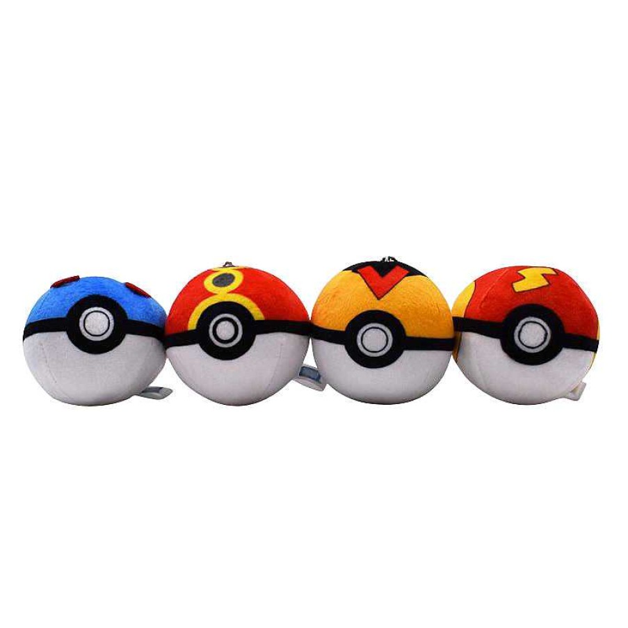 PKM Pokemon Kuscheltiere | 15 Stk. Pokemon Ball Plusch Keychain Masterball Kollektion