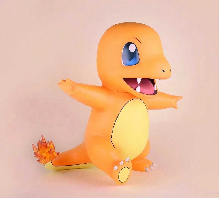 PKM Xxl Pokemon | Lebensgroser Glumanda Charmander Pokemon (Ca. 46Cm)