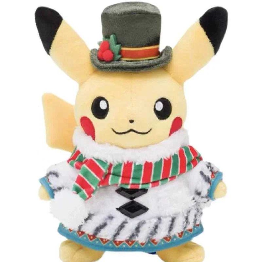 PKM Herbst & Winter | Pikachu Kuscheltier In Weihnachtlichen Motiven