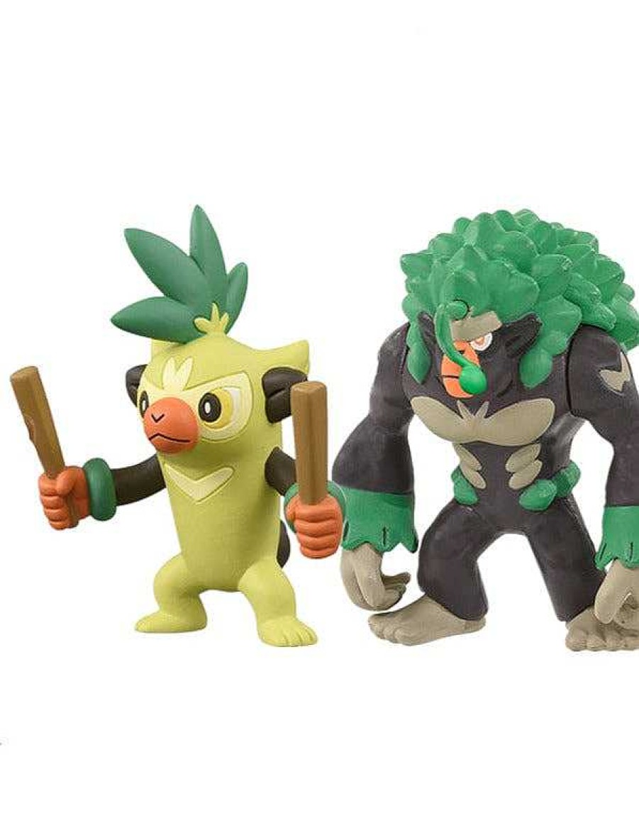 PKM Pokemon Figuren | Gortrom Rillaboom Oder Chimstix Thwackey Figur