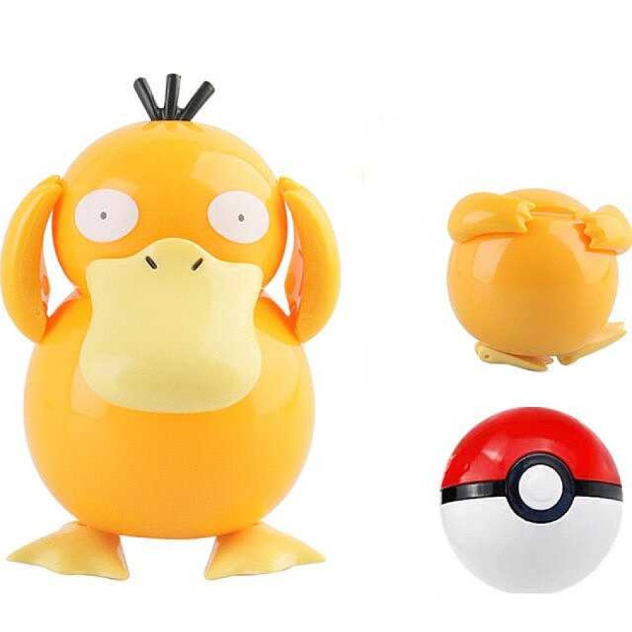 PKM Pokemon Spielzeug | Enton Psyduck Figur Im Pokeball - Pokemon Spielzeug