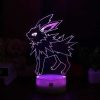 PKM Pokemon Lampen & Nachtlichter | Eevee / Evoli 3D Led Lampe (9 Motive) Nachtlicht, Tischlampe