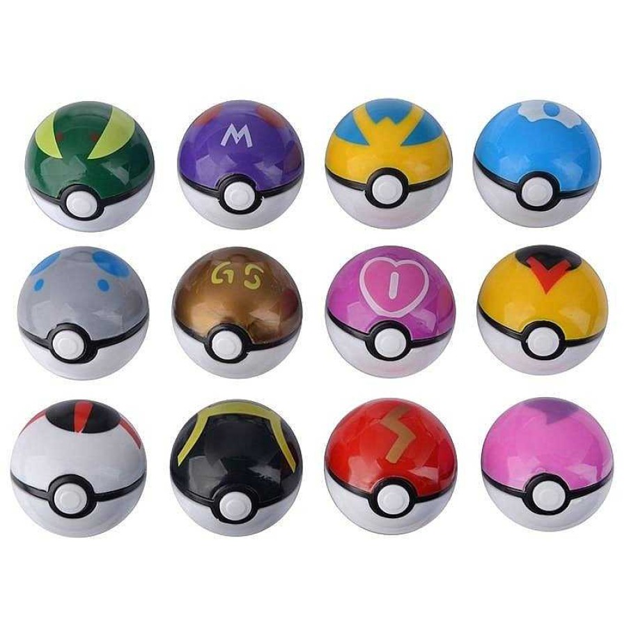 PKM Pokeball & Pokeballe | 12Er Set Pokemon Pokeballe (Ca. 4.8Cm)