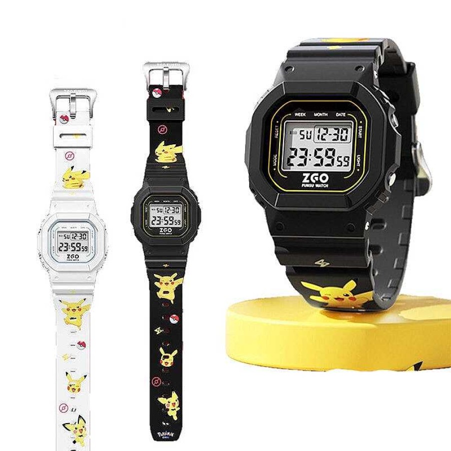 PKM Uhren Und Wecker | Pokemon Pikachu Digitale Armbanduhr