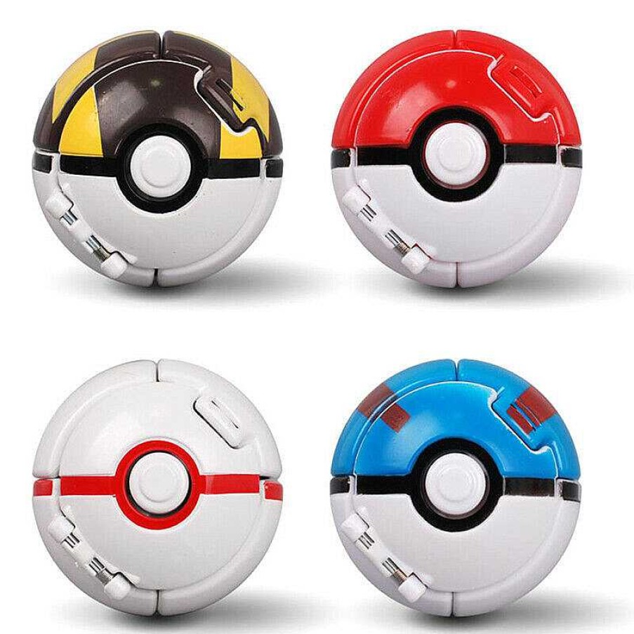 PKM Pokemon Spielzeug | Poke Ball Set Mit 12 Stk. Pokeballen Und Pokemon Figuren