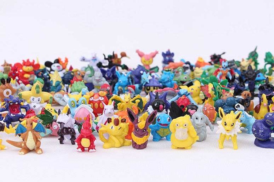 PKM Pokemon Figuren | 144 Pokeball Pokemon Figuren (Zufallige Auswahl)