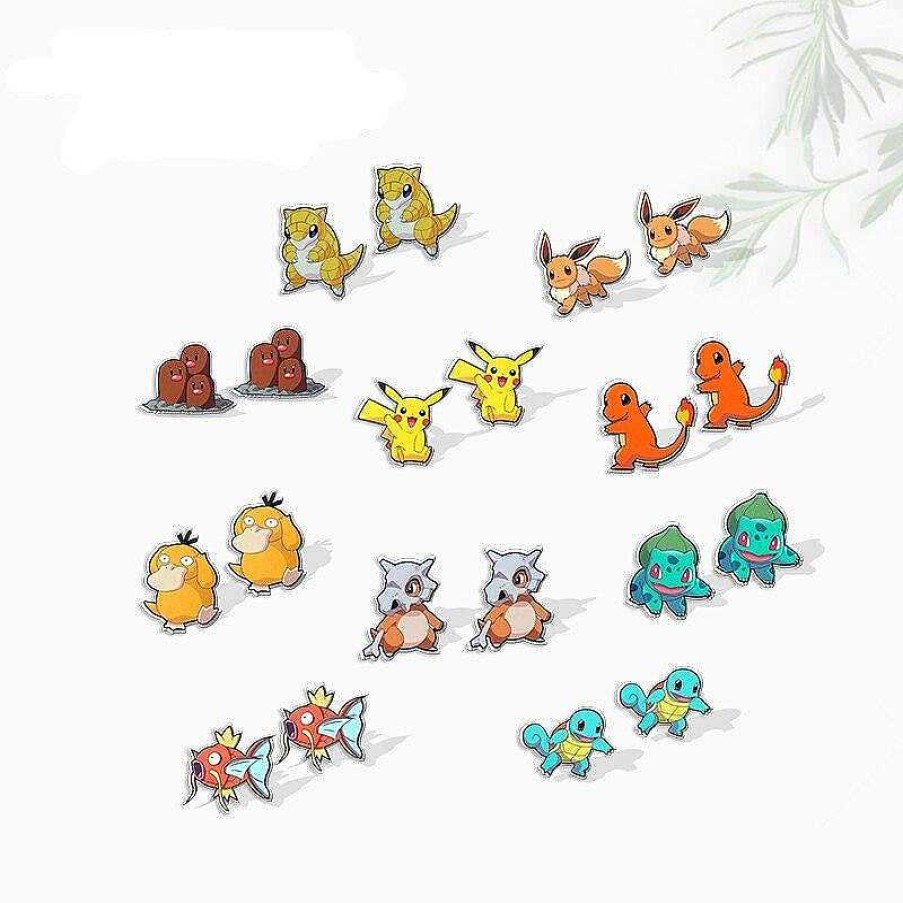 PKM Pokemon Schmuck | Pokemon Ohrringe - Ohrstecker (10 Motive)