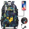 PKM Rucksacke & Taschen | Pokemon Rucksack Mit Usb - Ideal Fur Laptops