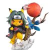 PKM Pokemon Figuren | Pikachu Naruto Sasuke Haruno Sakura Itachi Figuren (Ca. 13Cm)