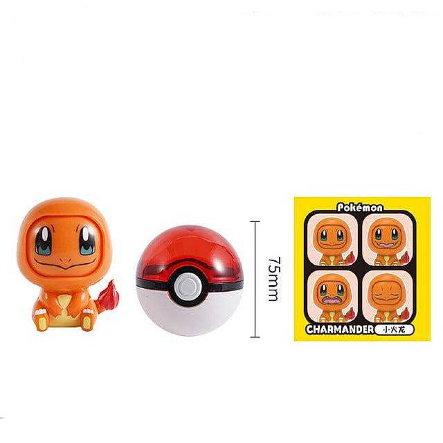 PKM Pokemon Spielzeug | Pokemon Pokeball Mit Gesichtswechselnder Pokemonfigur