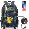 PKM Sonstiges Merchandise | Pokemon Rucksack Mit Usb - Ideal Fur Laptops