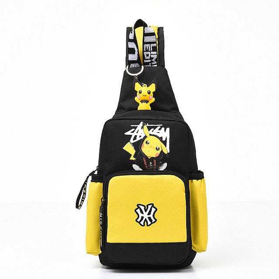 PKM Rucksacke & Taschen | Pokemon Sling Bag - Kleiner Rucksack Tasche Mit Pikachu Motiv