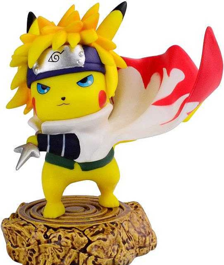 PKM Pokemon Figuren | Pikachu Figur Cosplay Als Namikaze Minato (Ca. 10Cm)