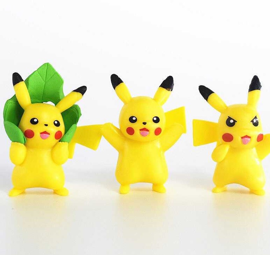 PKM Pokemon Figuren | 18 Stk. Pikachu Figuren (Ca. 4Cm)