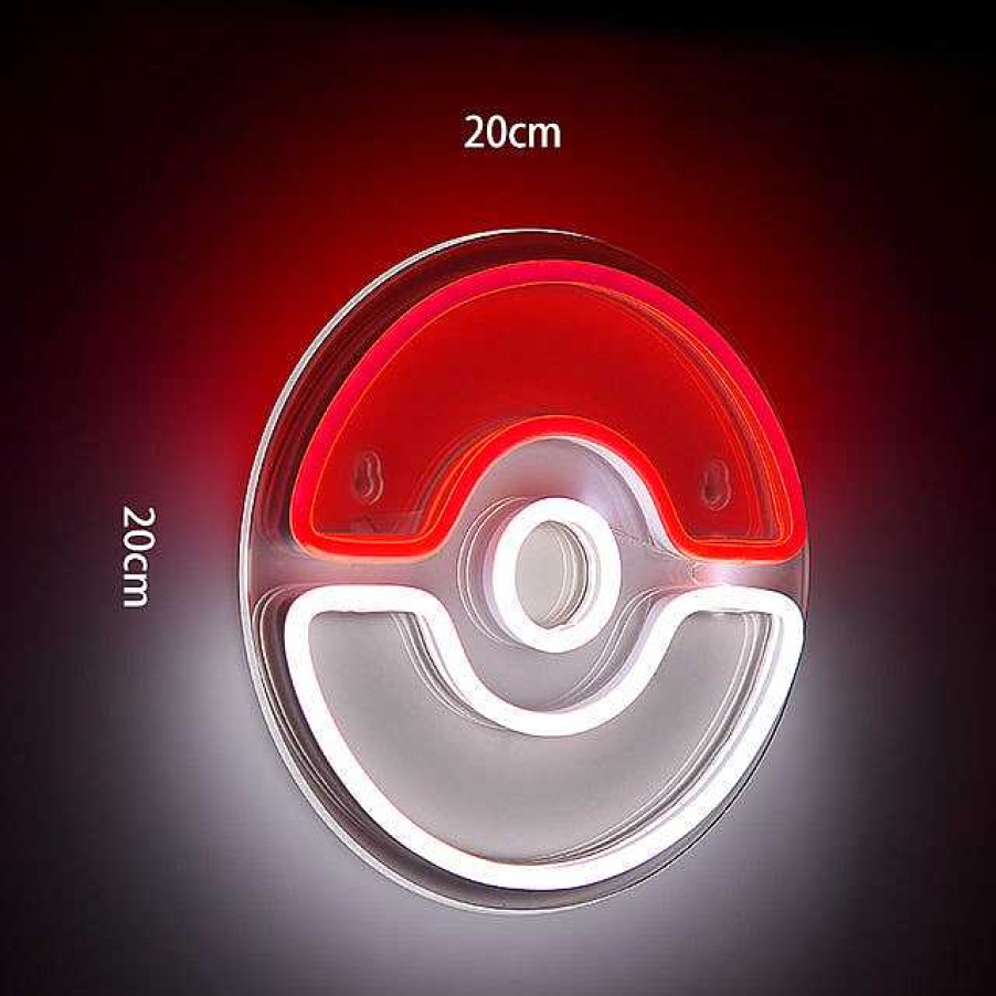 PKM Sonstiges Merchandise | Pokeball Led Neonlicht Lampe