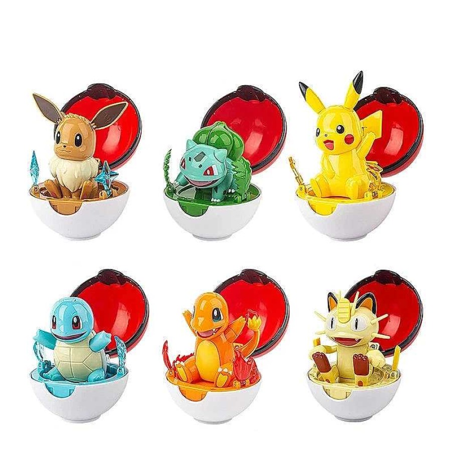 PKM Pokeball & Pokeballe | 6Er Set Grose Pokeballe Mit Pokemon Figuren Spielzeug