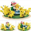 PKM Pokemon Figuren | Pikachu Und Ash Ketchum Figuren Set (Ca. 6-8Cm)