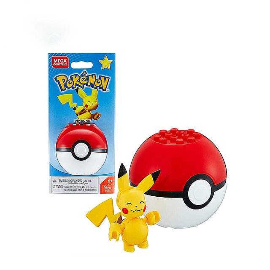 PKM Pokeball & Pokeballe | Pokemon Mega Construx Bauset Mit Figur Und Pokeball