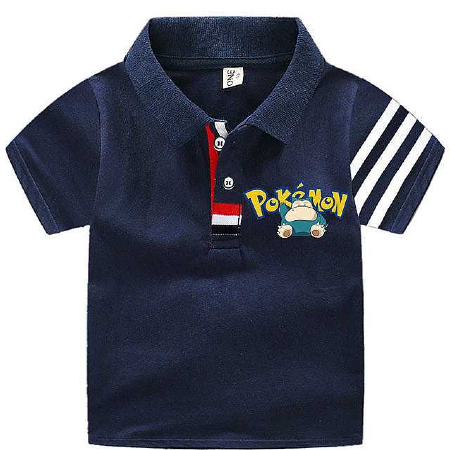 PKM Sommer | Pokemon Polo Shirts Fur Kinder Mit Vielen Verschiedenen Motiven Fur Den Sommer