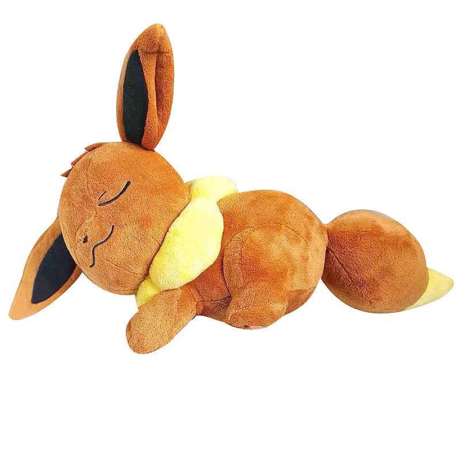 PKM Pokemon Kuscheltiere | Suser Schlafender Evoli Eevee Plusch Pokemon (Ca. 35Cm)