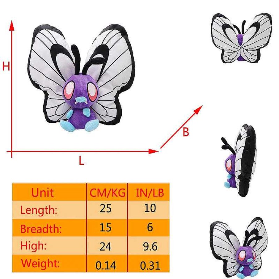 PKM Pokemon Kuscheltiere | Smettbo Butterfree Plusch Pokemon In Verschiedenen Formen Und Grosen