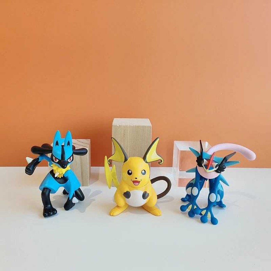 PKM Pokemon Figuren | 7Er Set Pokemon Figuren Pikachu Lucario Jolteon Espeon Psyduck