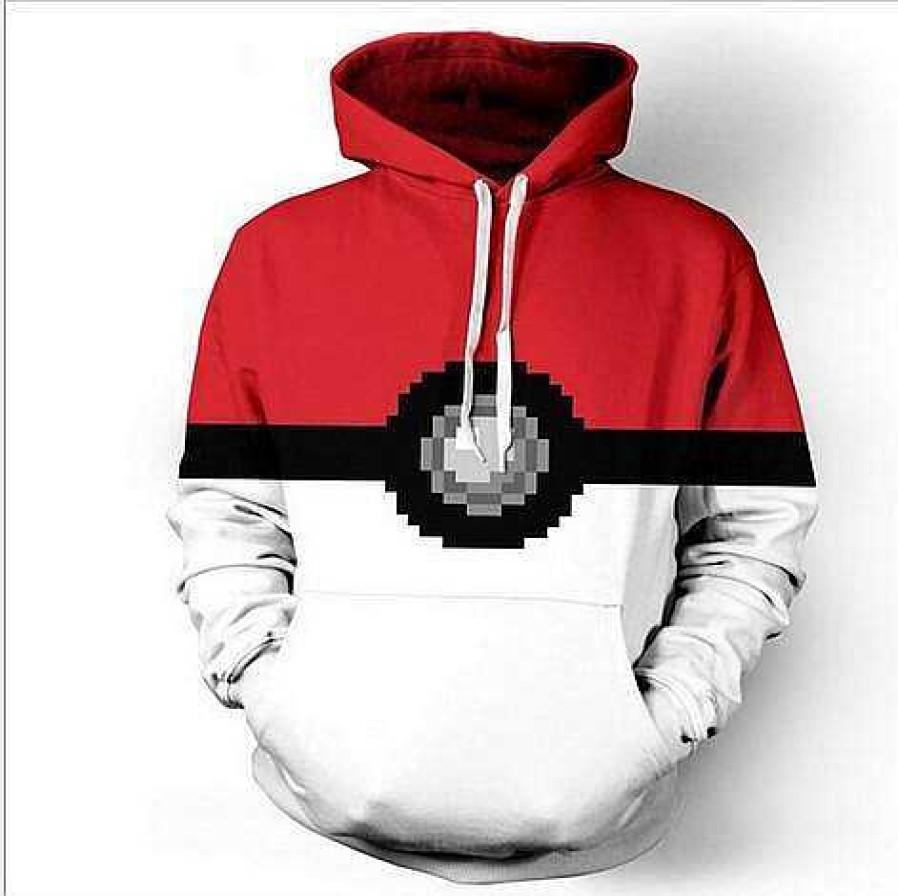 PKM Herbst & Winter | Pokemon Pokeball Hoodie Fur Damen Und Herren