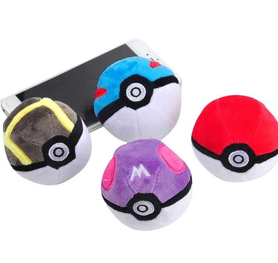 PKM Pokeball & Pokeballe | 10 Stk. Pokeball Plusch Set (Ca. 7Cm)