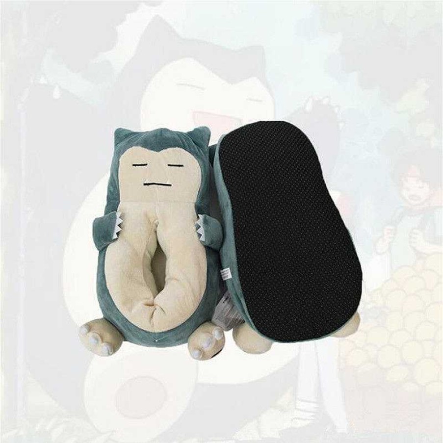 PKM Sonstiges Merchandise | Relaxo / Snorlax Kuschel Hausschuhe Slipper