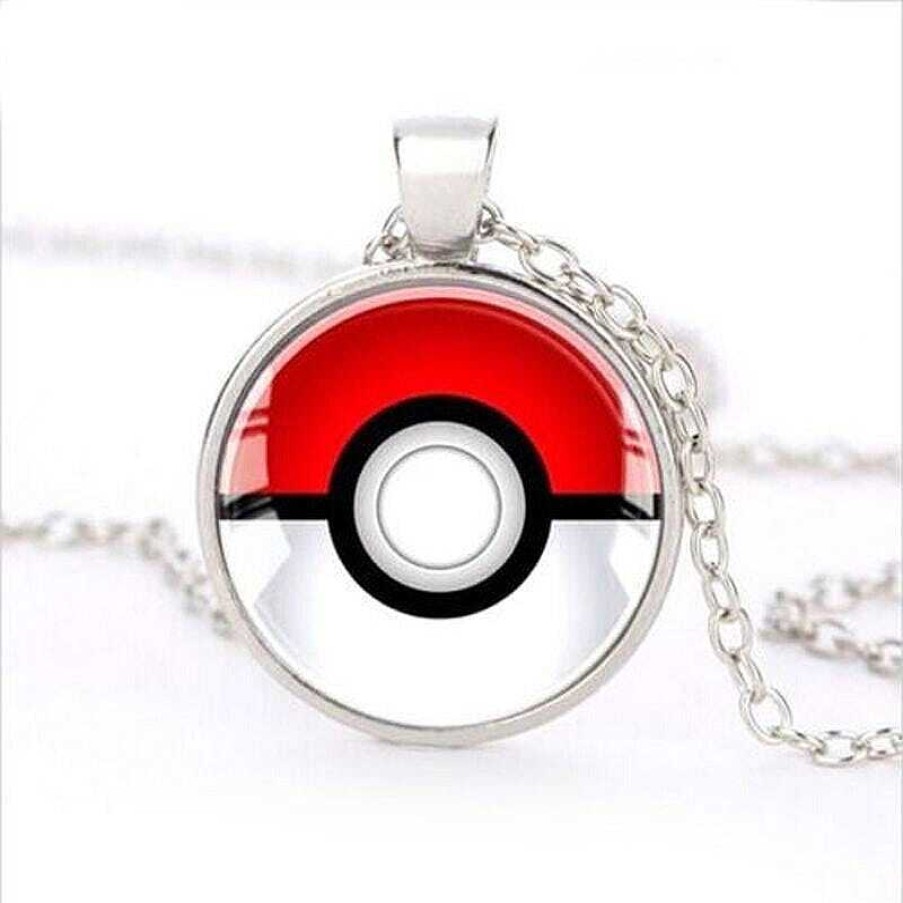 PKM Pokemon Schmuck | Pokemon Halskette Mit Pokeball-Anhanger