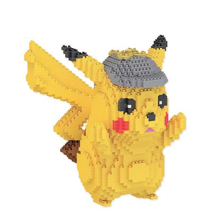 PKM Pokemon Bausteine | Detektiv Pikachu Mit Mutze 3D Bausatz, 1400 Steine