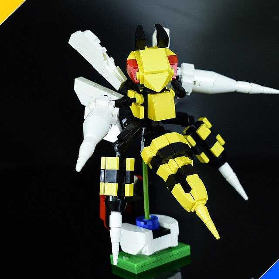 PKM Pokemon Bausteine | Bibor / Beedrill Baustein Figur Pokemon (