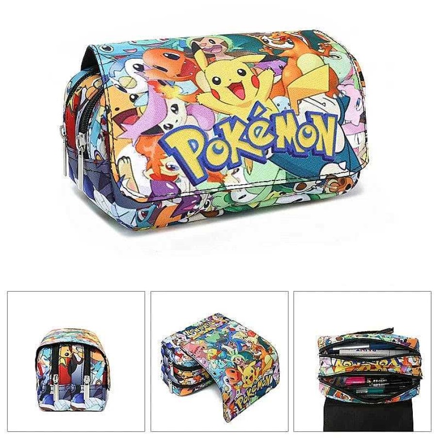 PKM Sonstiges Merchandise | Federmappe Federtasche In Pokemon Motiven