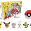 PKM Pokemon Spielzeug | Pokemon Spielbox Mit Pokeball Und Gesichter-Wechselnden Pokemons