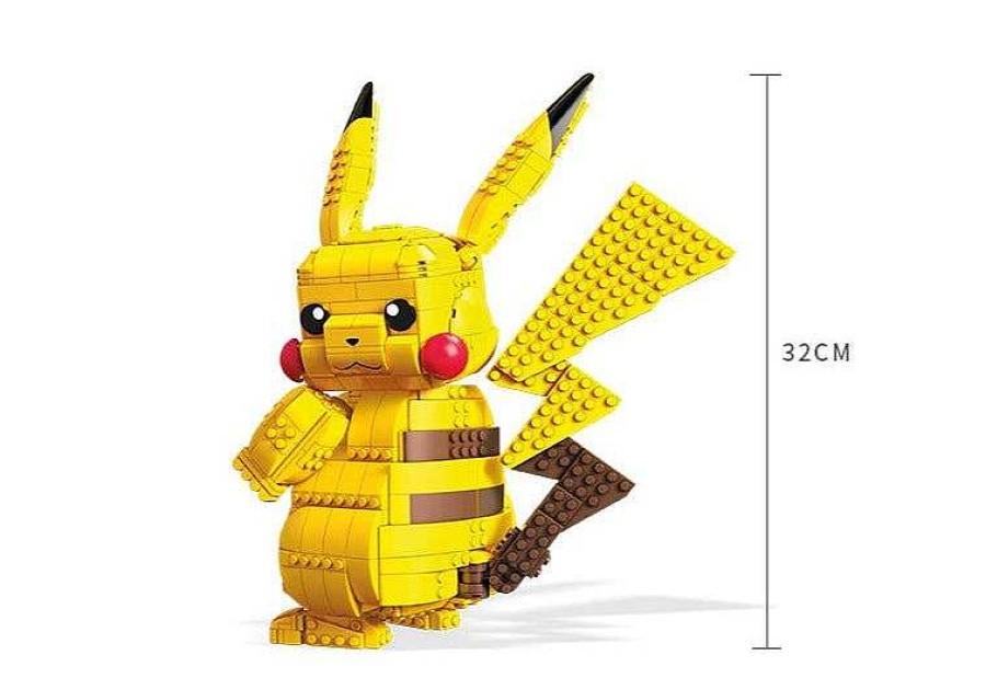 PKM Pokemon Spielzeug | Jumbo Pikachu Mega Baustein Set Pokemon Figur