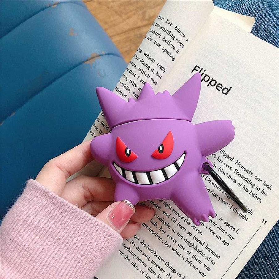 PKM Sonstiges Merchandise | Gengar Airpods Case Silikon Schutzhulle Pokemon