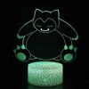 PKM Sonstiges Merchandise | Snorlax Relaxo Nachtlicht Tischlampe 3D Led Lampe