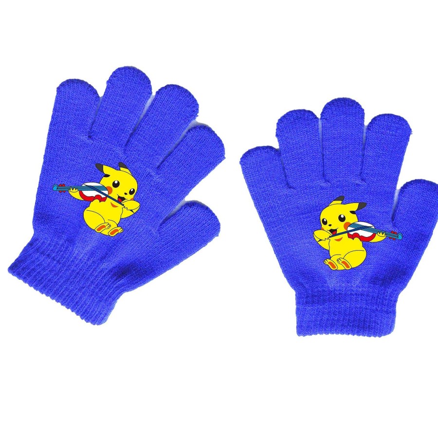 PKM Herbst & Winter | Pokemon Kinder Handschuhe (Ca. 4 Bis 11 Jahre)