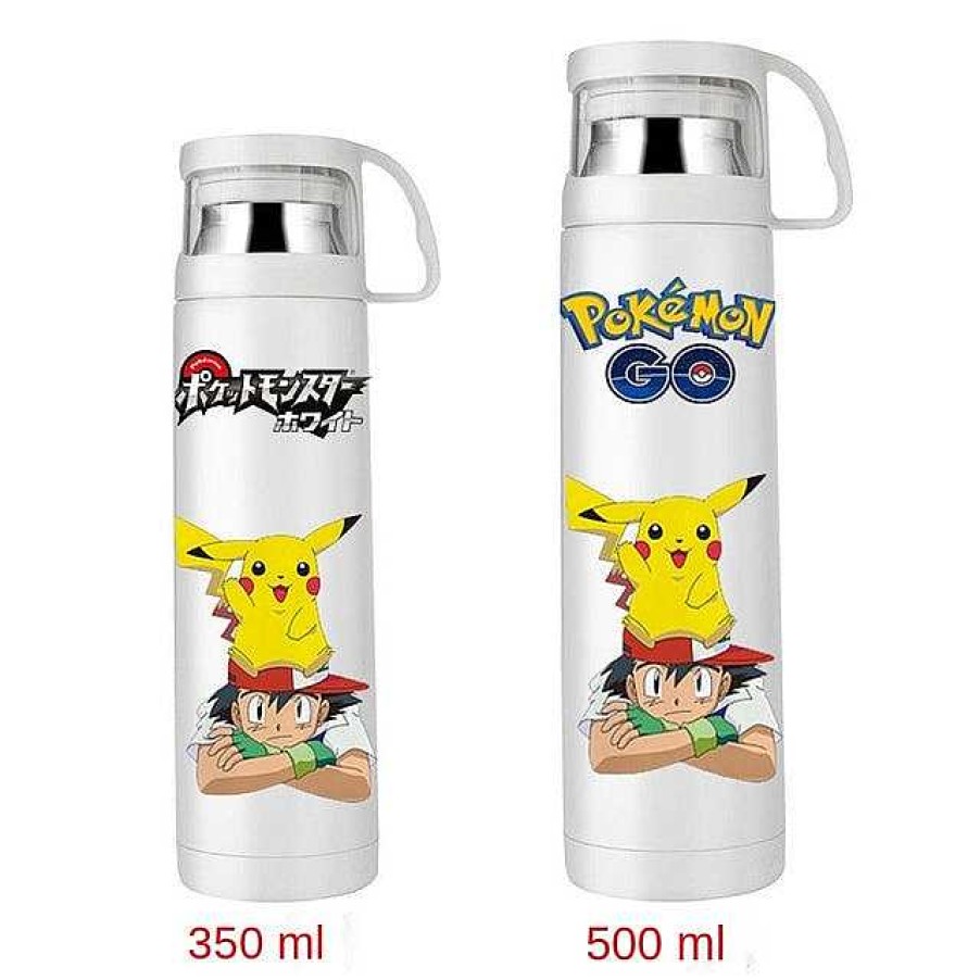 PKM Sommer | Pokemon Thermoskanne Wasserflasche In Vielen Motiven (350Ml Oder 500Ml)